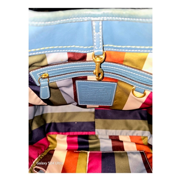 Coach ERGO Legacy Teal Leather 65th Anniversary Edition Ergo Tote Bag - Picture 6 of 7